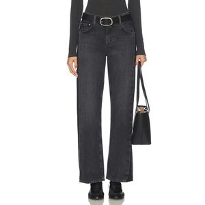 Citizens Of Humanity Lindz Low Rise Straight Jeans with Tuxedo stripe